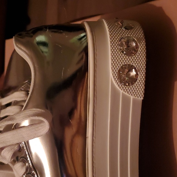 Miu Miu Calzatore Donna Argento Sneakers - Picture 5 of 9